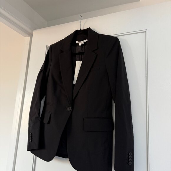 NWT Veronica Beard Classic Blazer Jacket Black Notch Lapels Tailored Fit Sz 10 - Picture 5 of 8